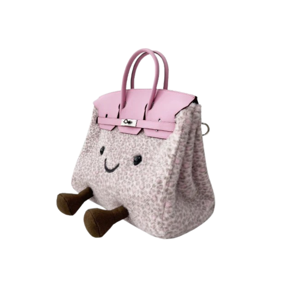 Classic Rose Leo Fluff BK Bag