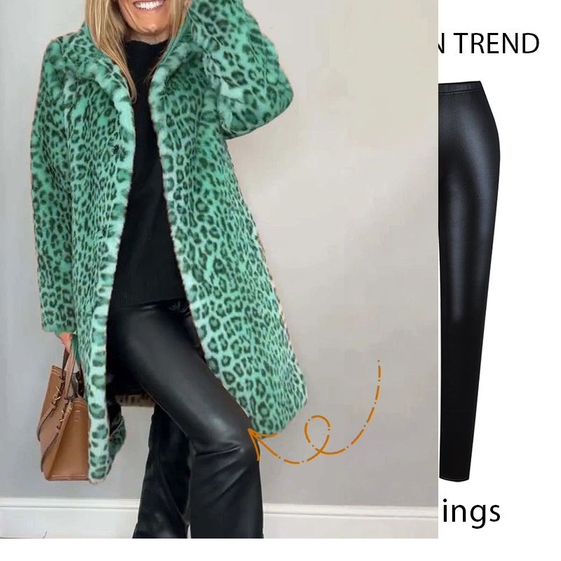 ⏳Time-limited Special⏰Women's Leopard Print Mid-Length Jacket