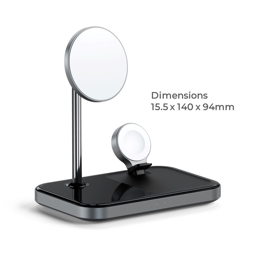 Satechi Apple 3in1 Qi MagSafe Wireless Multi Charger