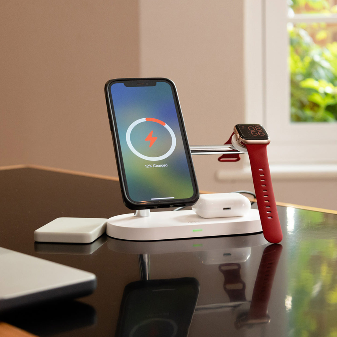 Apple 4in1 Qi MagSafe Wireless Multi Charger For iPhone, Watch & AirPods