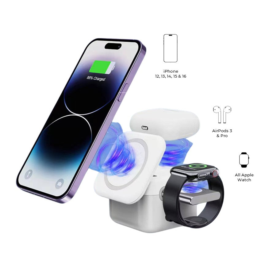 Apple MagSafe Wireless Multi Charger Station For iPhone, Watch & AirPods