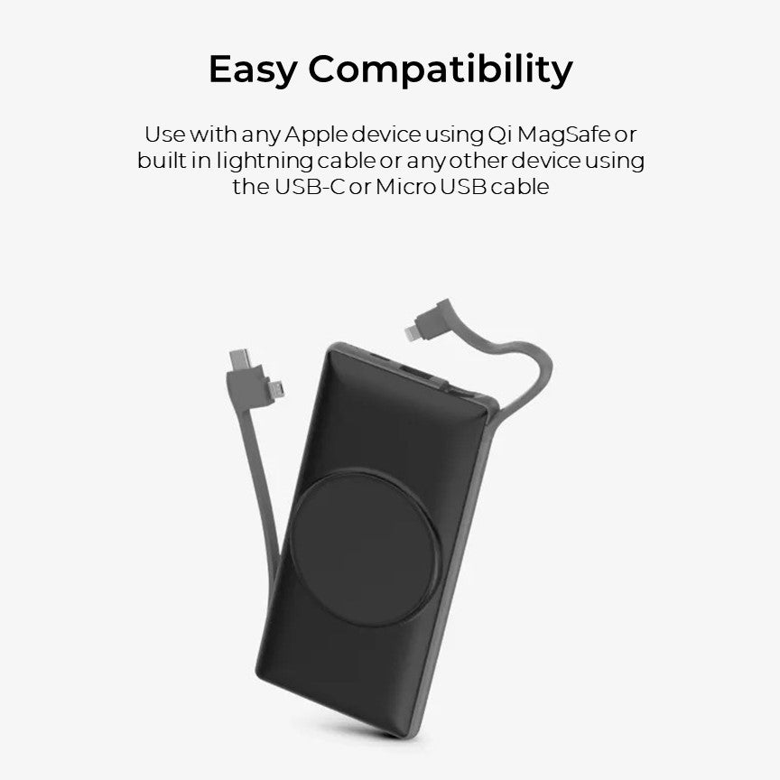 8 Qi MagSafe 10KmAh Power Banks with Touch Charge Docking Station
