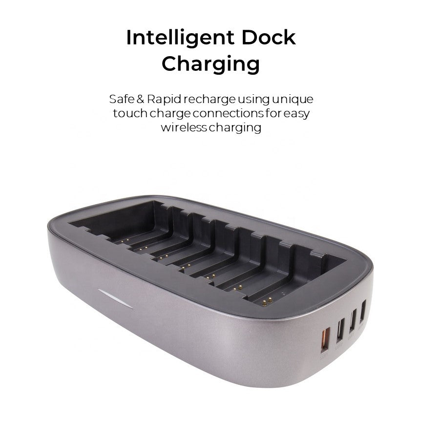 8 Qi MagSafe 10KmAh Power Banks with Touch Charge Docking Station