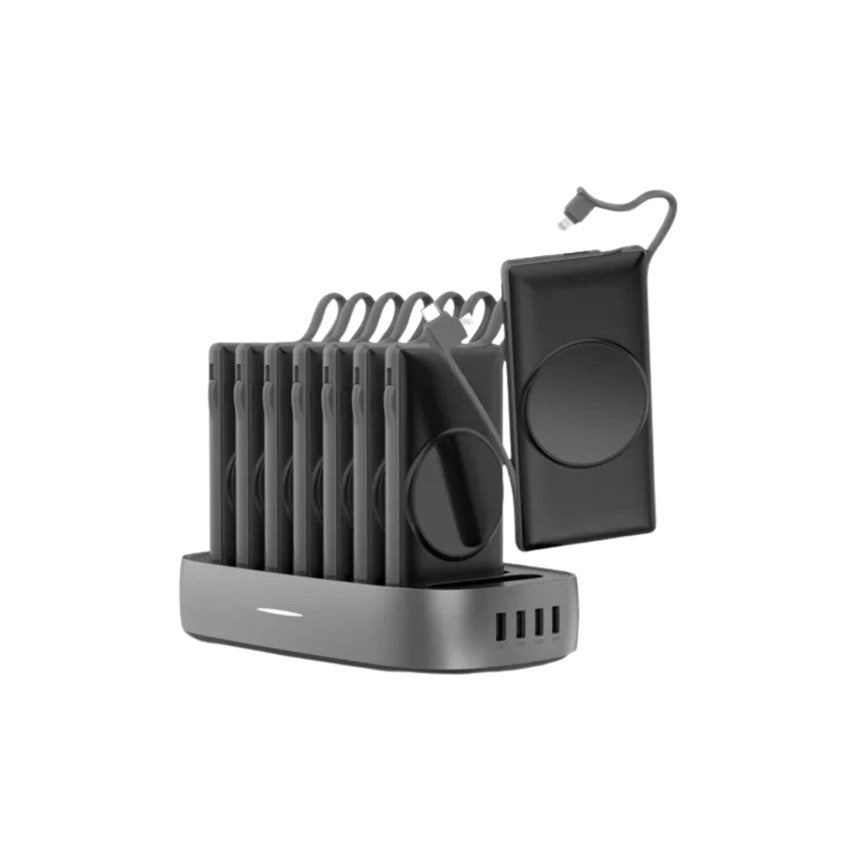 8 Qi MagSafe 10KmAh Power Banks with Touch Charge Docking Station
