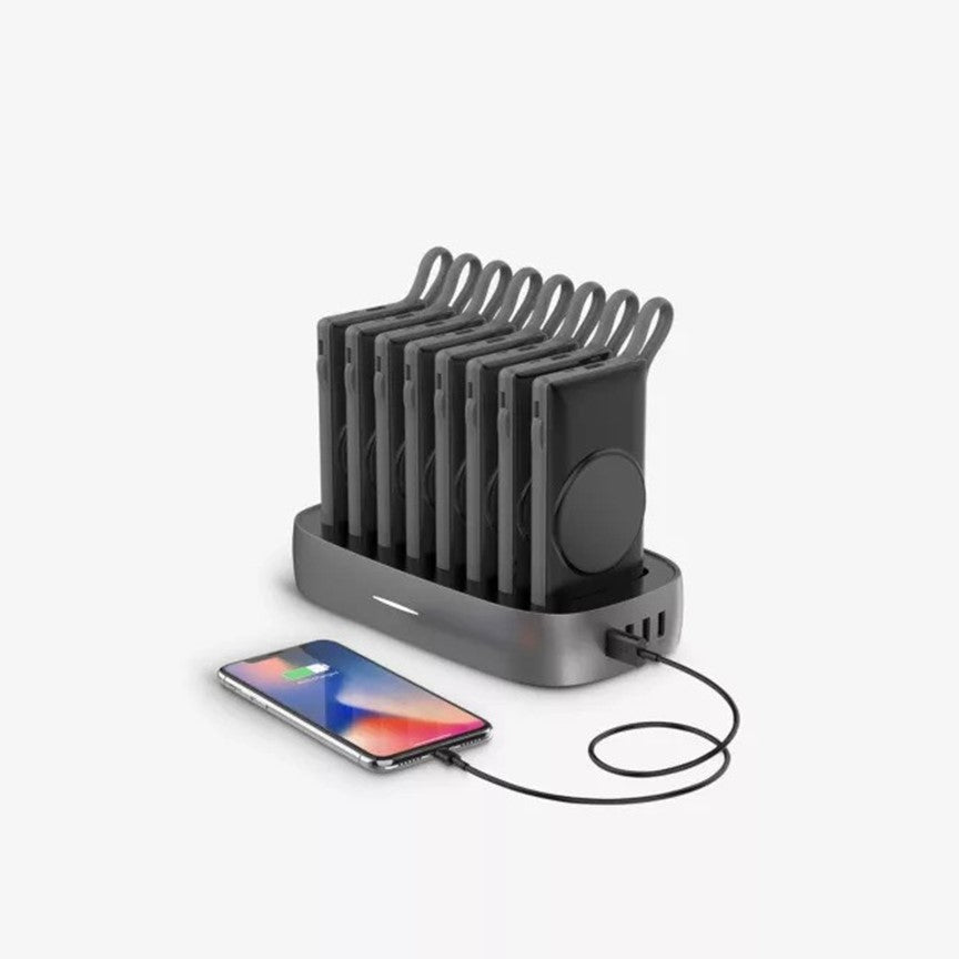 8 Qi MagSafe 10KmAh Power Banks with Touch Charge Docking Station