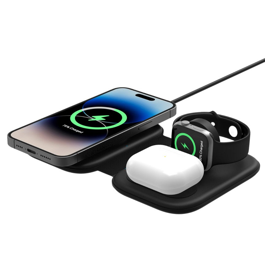 Wireless 3in1 Charging Station For Apple iPhone MagSafe