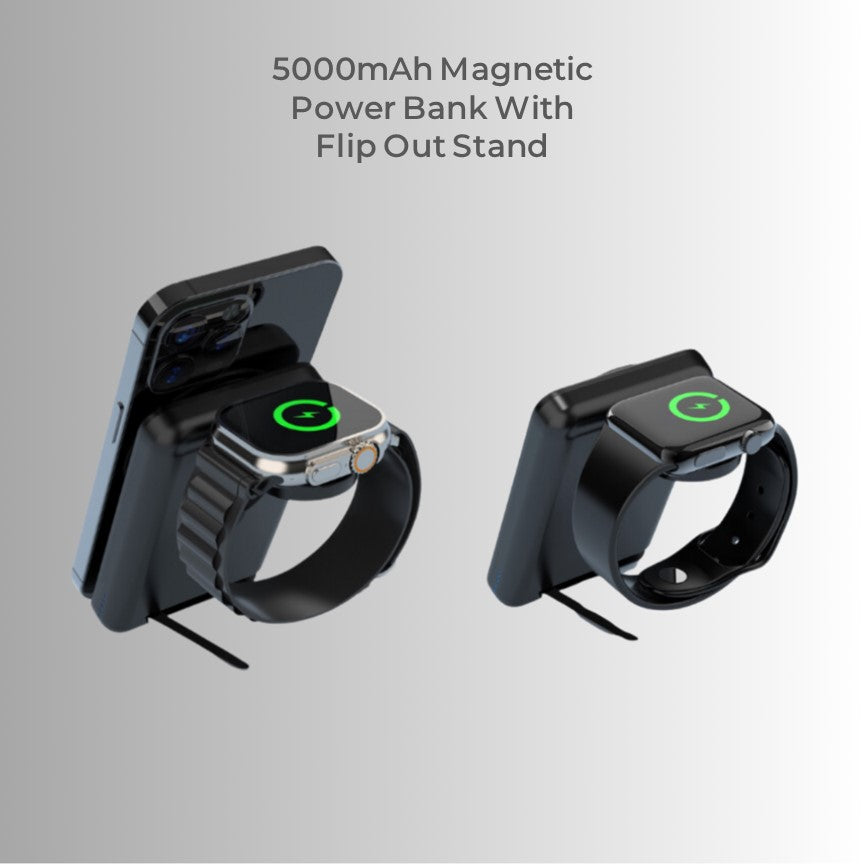 Apple Qi MagSafe Foldable Wireless Multi Charger With Removable Power Bank