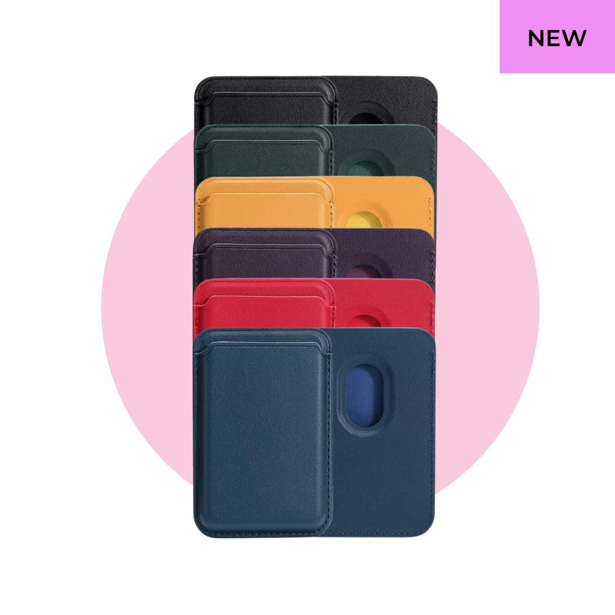 MagSafe Leather Wallet Credit Card Holder For Apple iPhone
