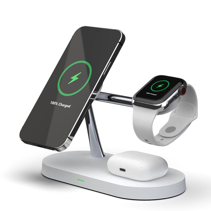 Apple 4in1 Qi MagSafe Wireless Multi Charger For iPhone, Watch & AirPods