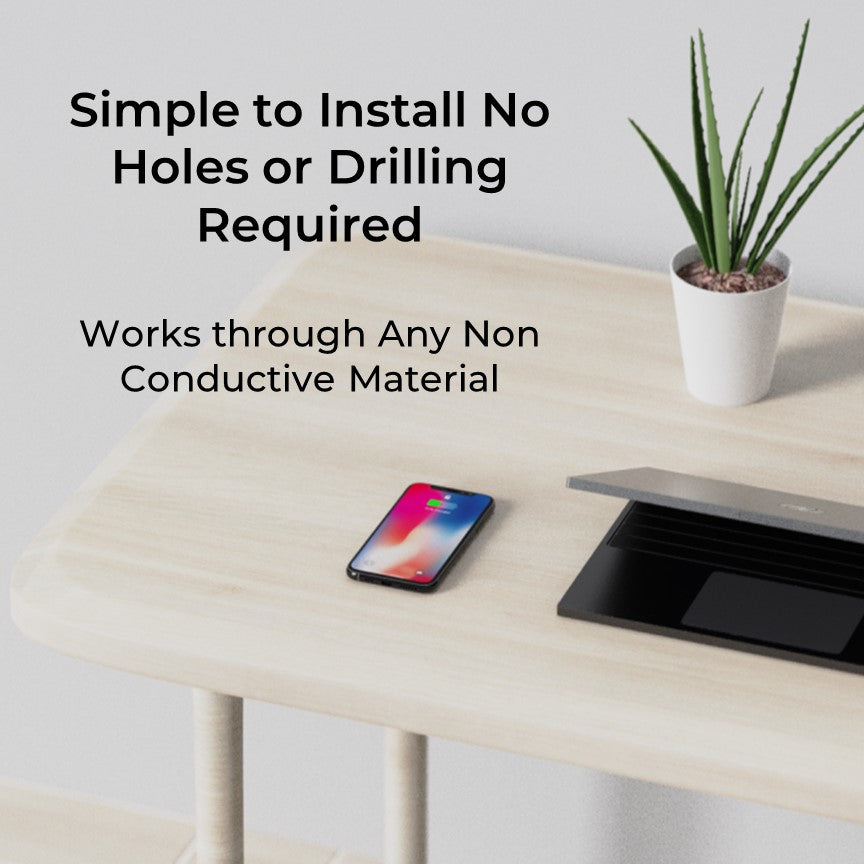 Invisible Under Surface Wireless Charger, for all Apple, Samsung & any Qi Device