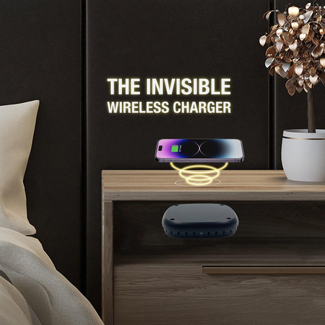 Invisible Under Surface Wireless Charger, for all Apple, Samsung & any Qi Device