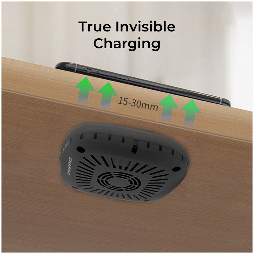 Invisible Under Surface Wireless Charger, for all Apple, Samsung & any Qi Device
