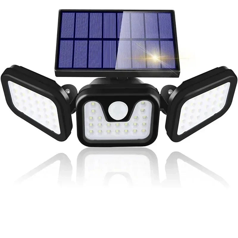 Upgraded Wide-Angle Solar Motion Sensor Light