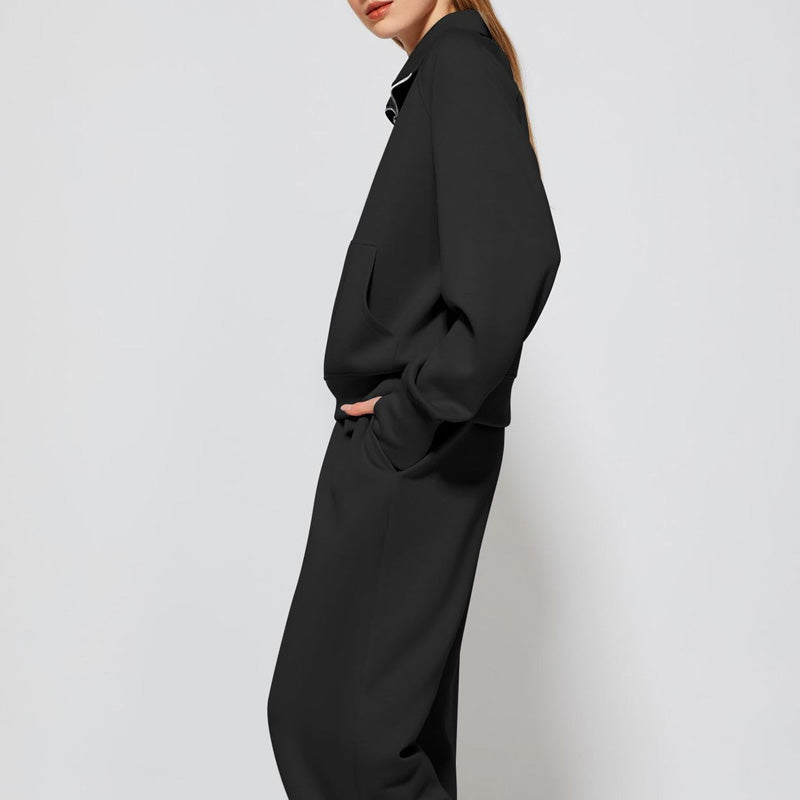 🍁Autumn Specials 49%OFF🔥 Women’s High-Neck Zip-Up Pullover and Wide-Leg Pants Set