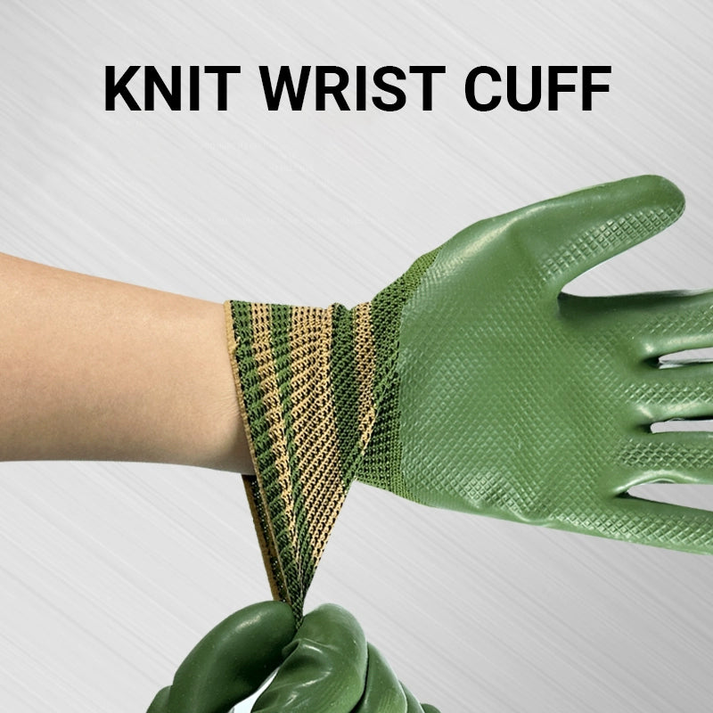 π₯ 49% OFFπ Rubber Coated Work Gloves with Knit Wrist Cuff