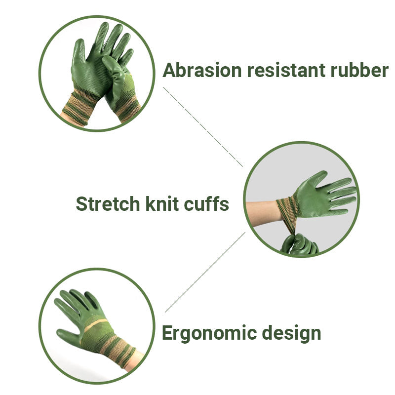 π₯ 49% OFFπ Rubber Coated Work Gloves with Knit Wrist Cuff