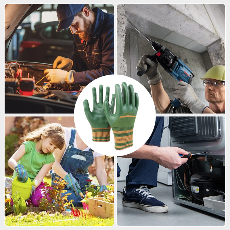 π₯ 49% OFFπ Rubber Coated Work Gloves with Knit Wrist Cuff
