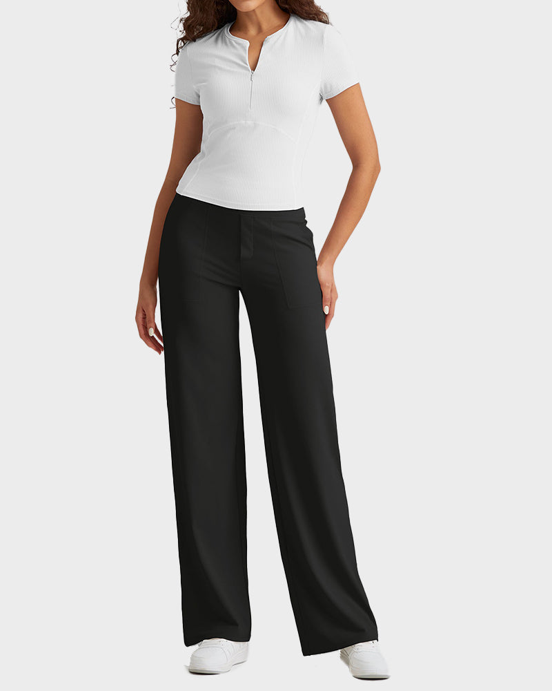 šLAST DAY PROMOTION - 50%OFF š Women's High Waist Stretch Casual Yoga Wide Leg Pants