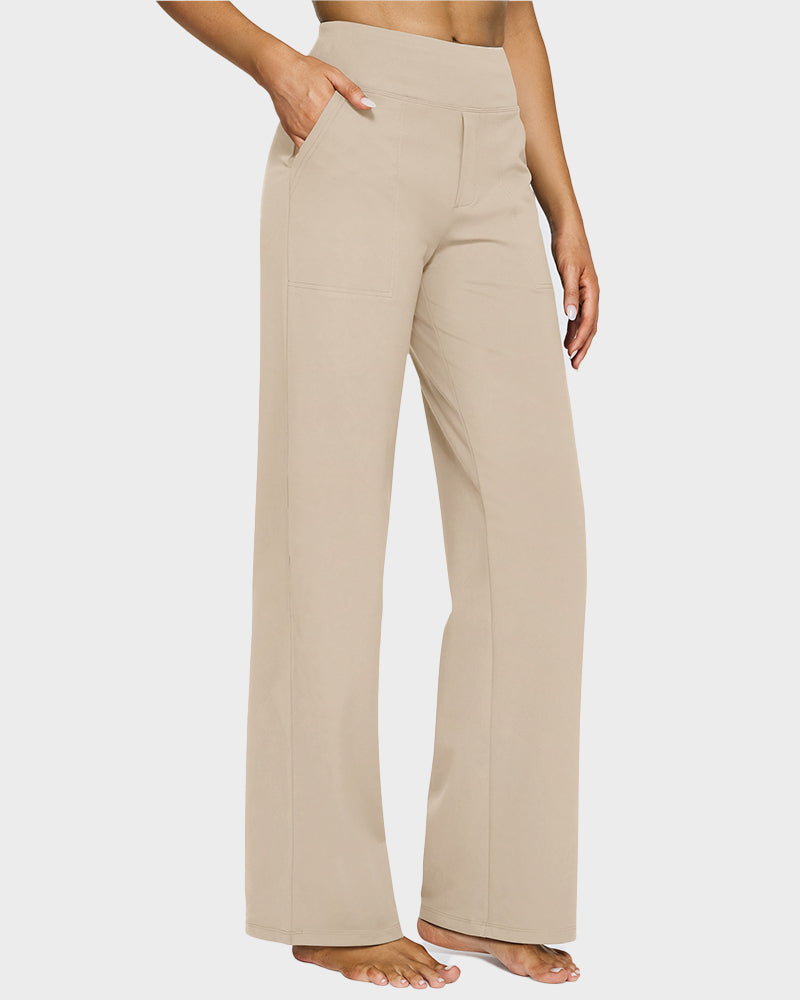 šLAST DAY PROMOTION - 50%OFF š Women's High Waist Stretch Casual Yoga Wide Leg Pants