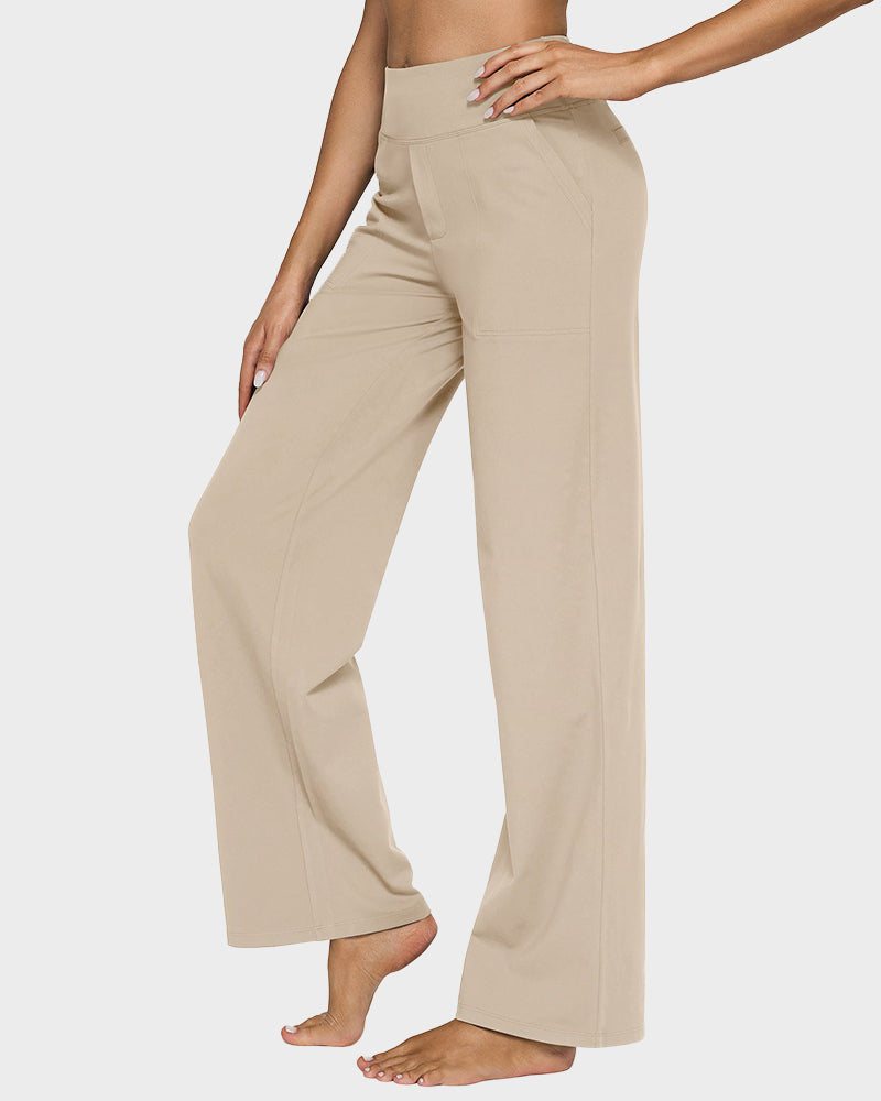 šLAST DAY PROMOTION - 50%OFF š Women's High Waist Stretch Casual Yoga Wide Leg Pants