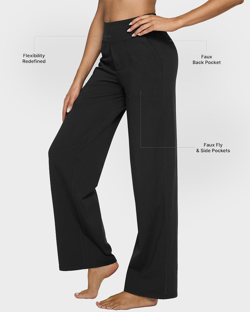 šLAST DAY PROMOTION - 50%OFF š Women's High Waist Stretch Casual Yoga Wide Leg Pants