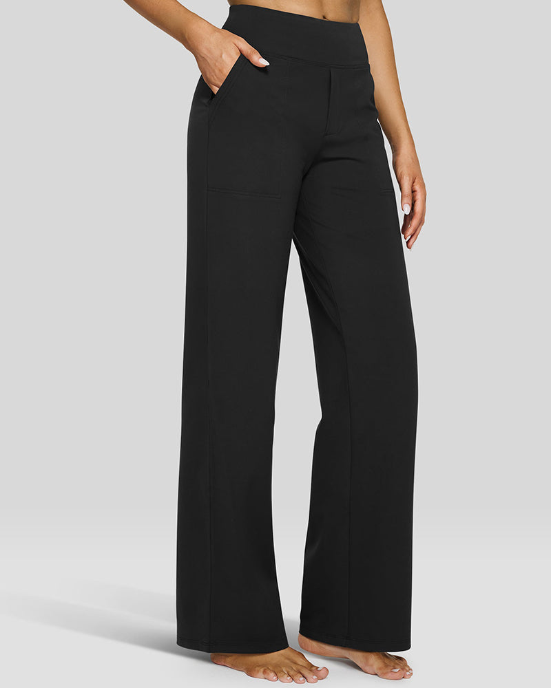 šLAST DAY PROMOTION - 50%OFF š Women's High Waist Stretch Casual Yoga Wide Leg Pants