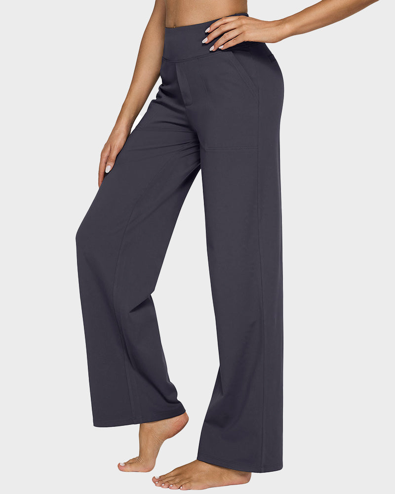šLAST DAY PROMOTION - 50%OFF š Women's High Waist Stretch Casual Yoga Wide Leg Pants