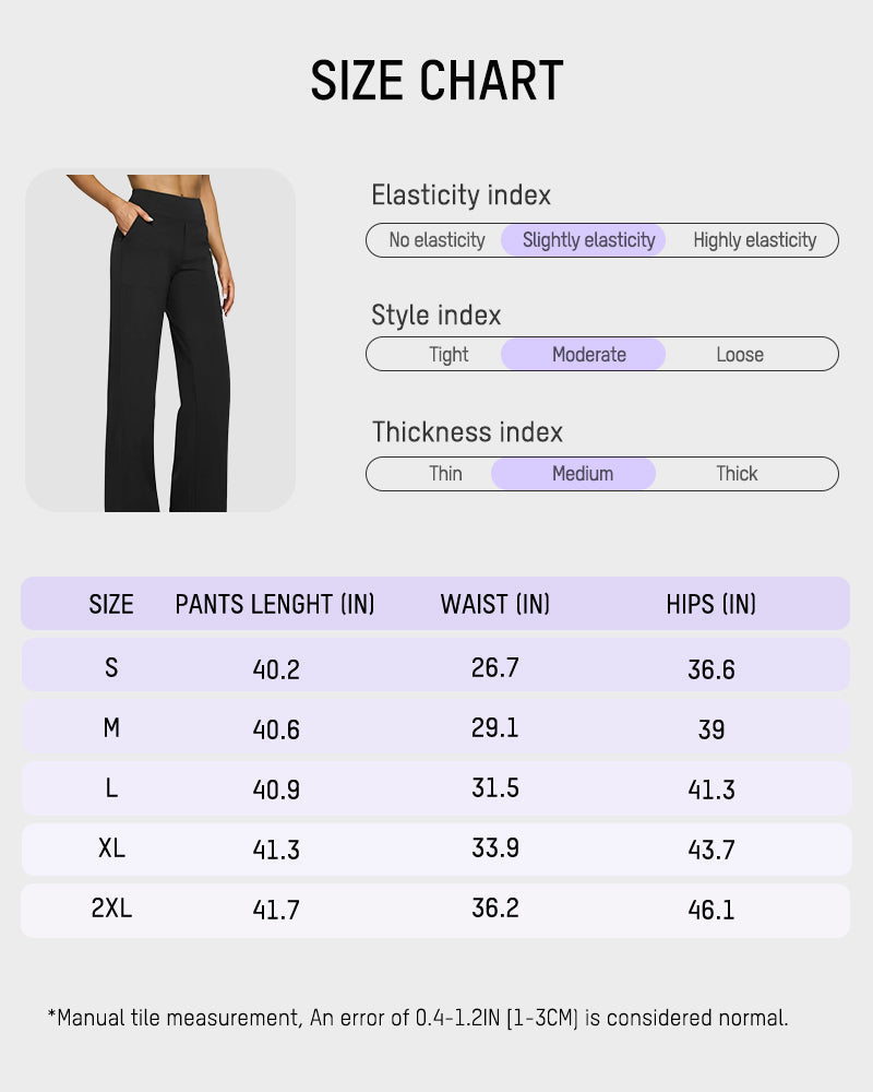 šLAST DAY PROMOTION - 50%OFF š Women's High Waist Stretch Casual Yoga Wide Leg Pants