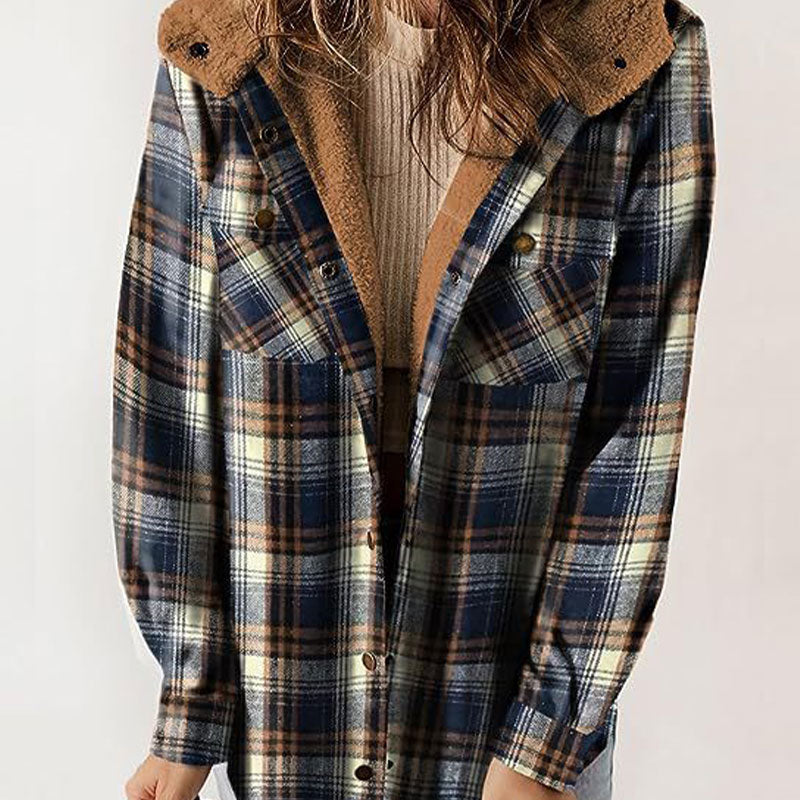 đ„ LAST DAY PROMOTION - 50%OFF đ„Women's Winter Trendy Plaid Hooded Jacket