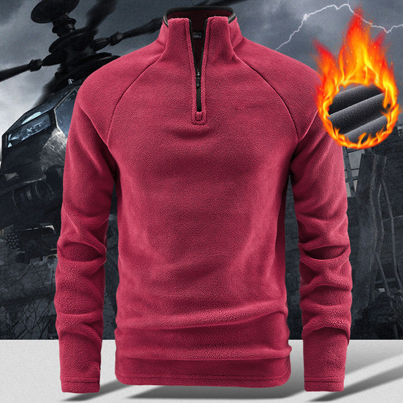 š„ LAST DAY PROMOTION - 50%OFF š„Men's Warm Solid Half Zip Long-Sleeve Tops