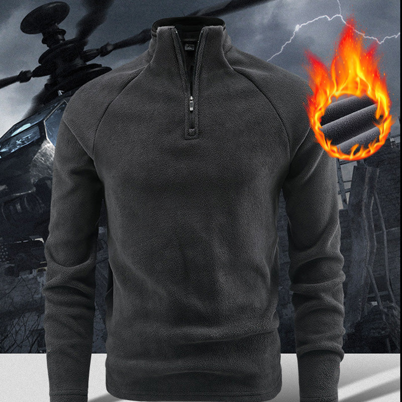 š„ LAST DAY PROMOTION - 50%OFF š„Men's Warm Solid Half Zip Long-Sleeve Tops