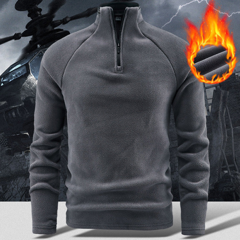 š„ LAST DAY PROMOTION - 50%OFF š„Men's Warm Solid Half Zip Long-Sleeve Tops