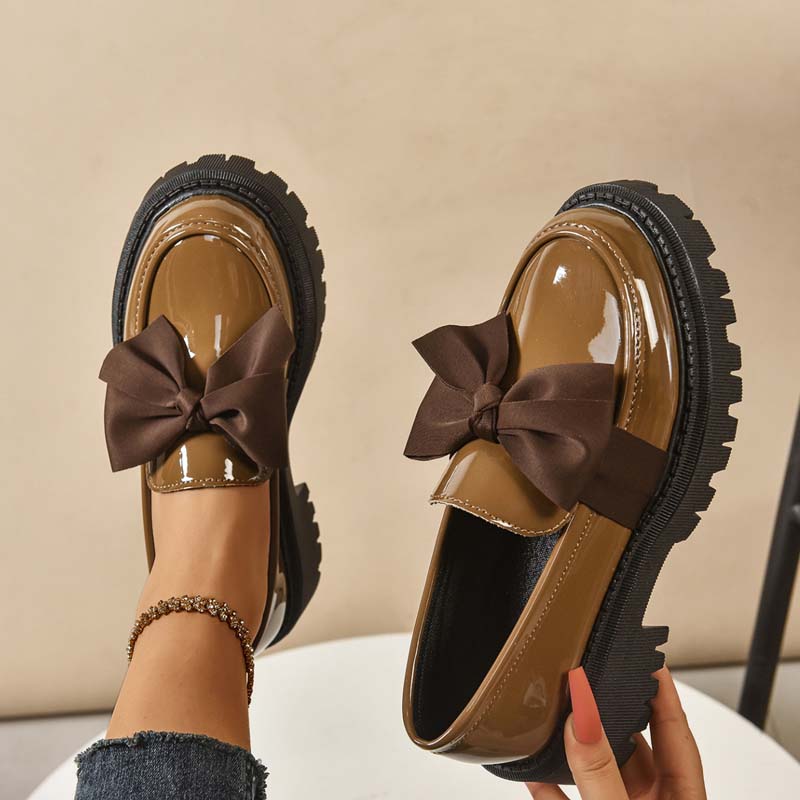 đź’ś LAST DAY PROMOTION - 50%OFF đź’ś Chic Sweet Platform Loafers with Bow