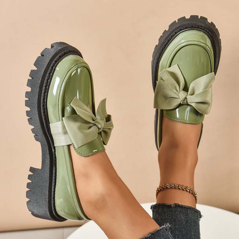 đź’ś LAST DAY PROMOTION - 50%OFF đź’ś Chic Sweet Platform Loafers with Bow