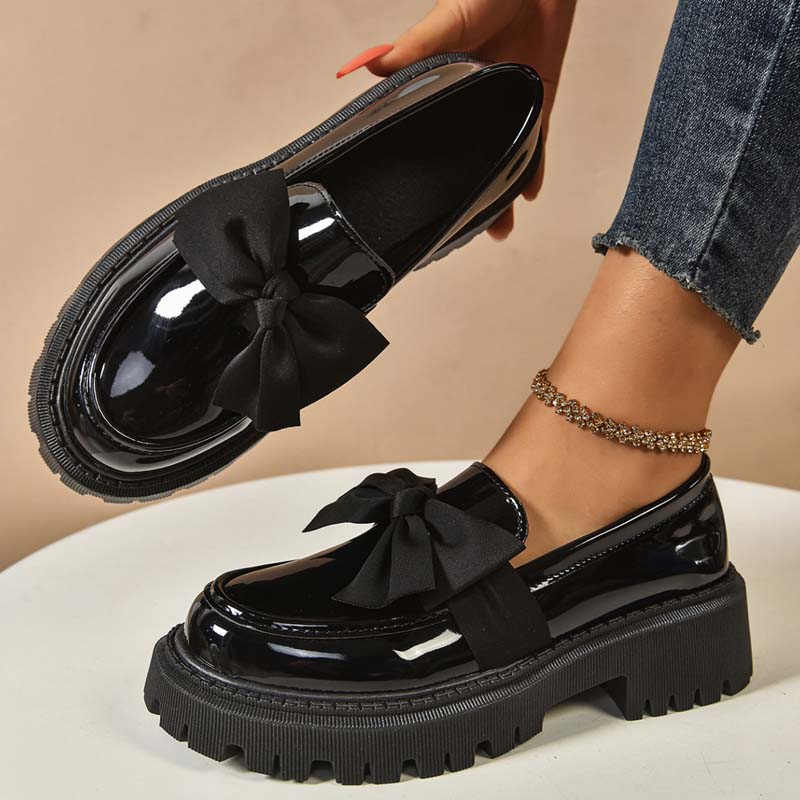 đź’ś LAST DAY PROMOTION - 50%OFF đź’ś Chic Sweet Platform Loafers with Bow