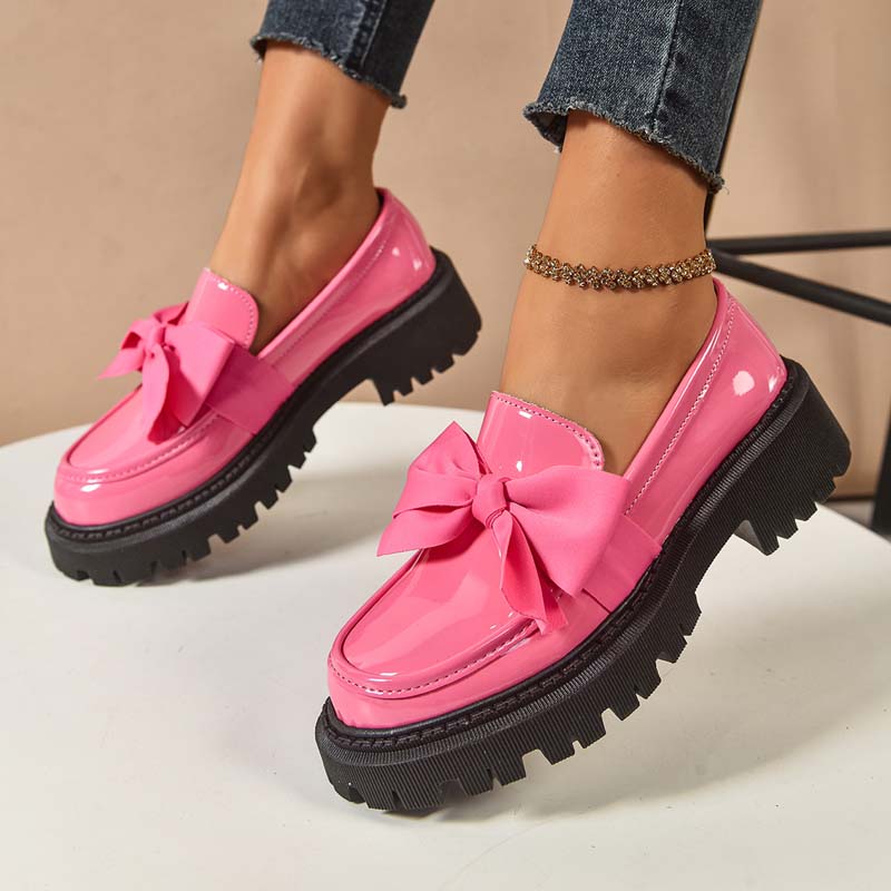 đź’ś LAST DAY PROMOTION - 50%OFF đź’ś Chic Sweet Platform Loafers with Bow
