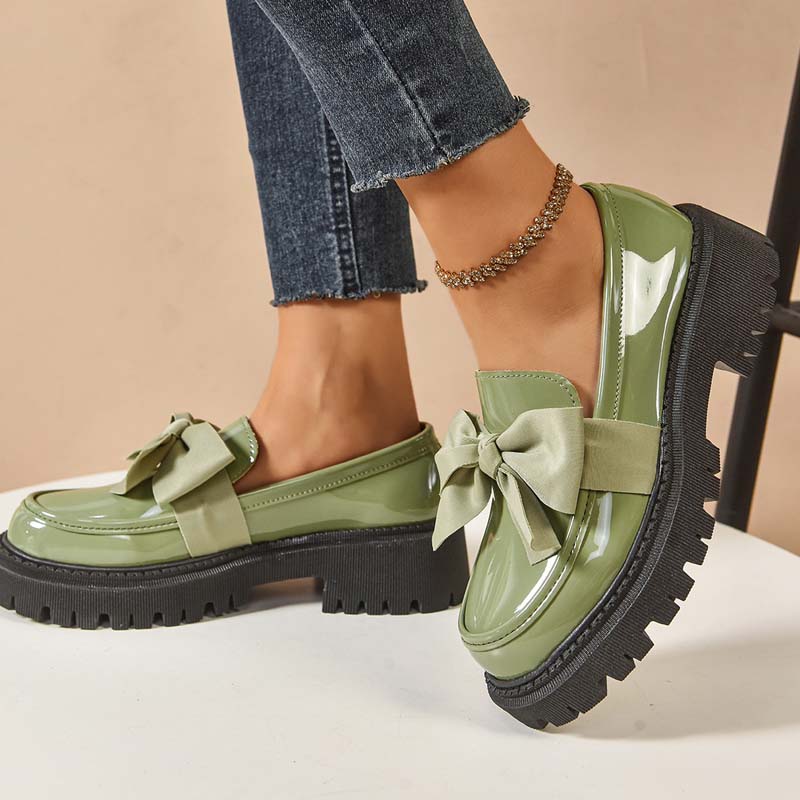 đź’ś LAST DAY PROMOTION - 50%OFF đź’ś Chic Sweet Platform Loafers with Bow