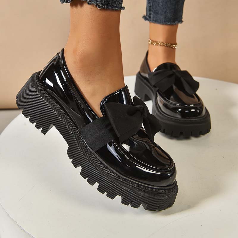 đź’ś LAST DAY PROMOTION - 50%OFF đź’ś Chic Sweet Platform Loafers with Bow