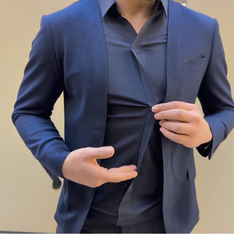 š„Men's Mock Two-Piece Shirt