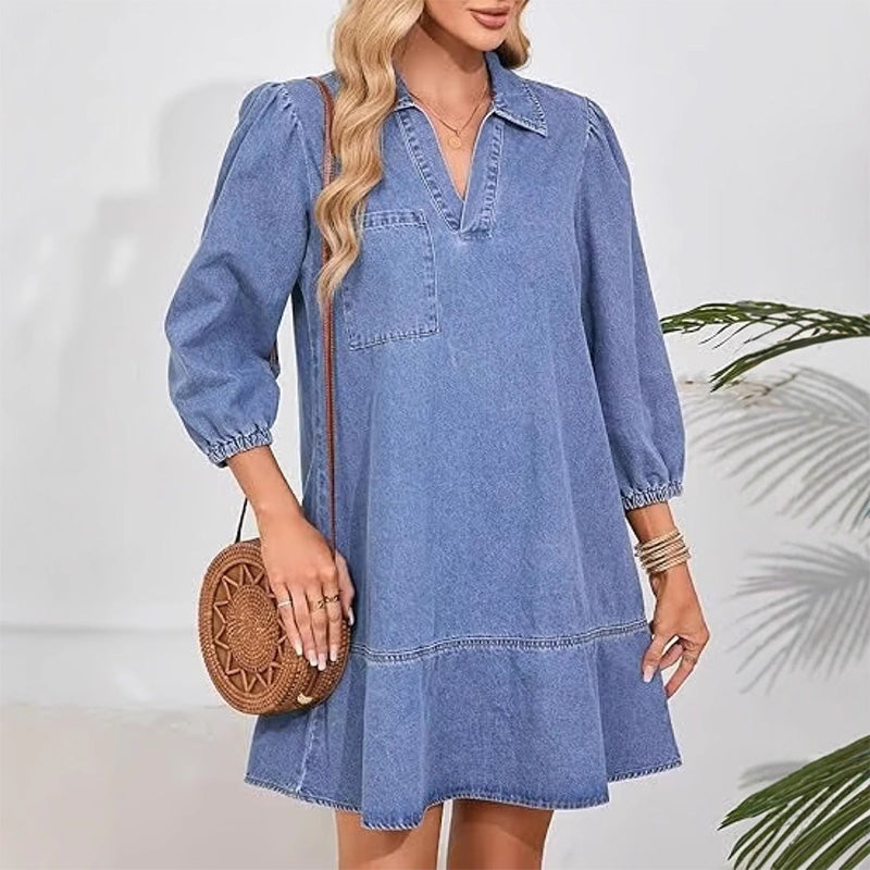 🔥Hot Sale 50% Off👗Women's Casual Denim Dress