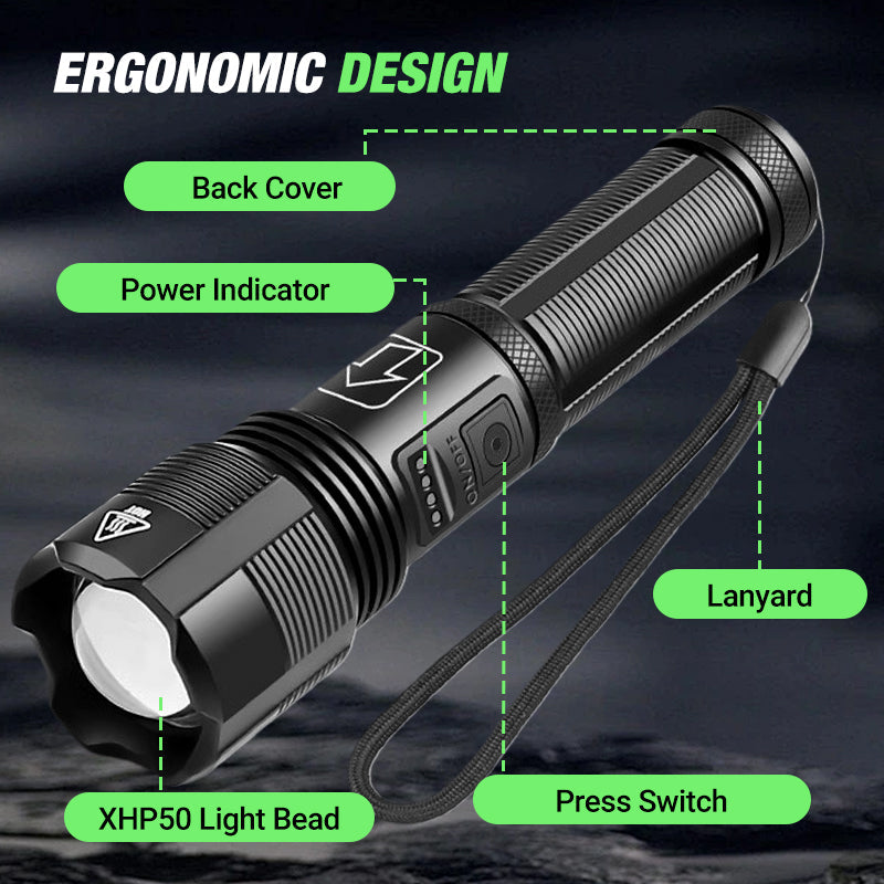 Super Bright Zoomable Flashlight