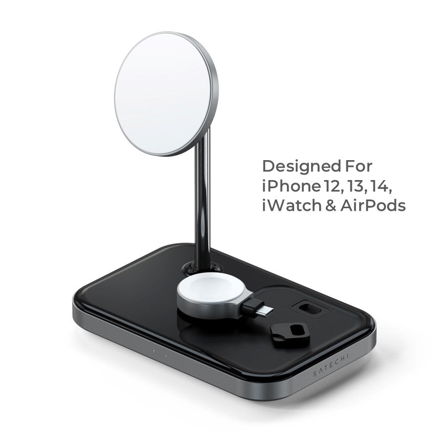 Satechi Apple 3in1 Qi MagSafe Wireless Multi Charger