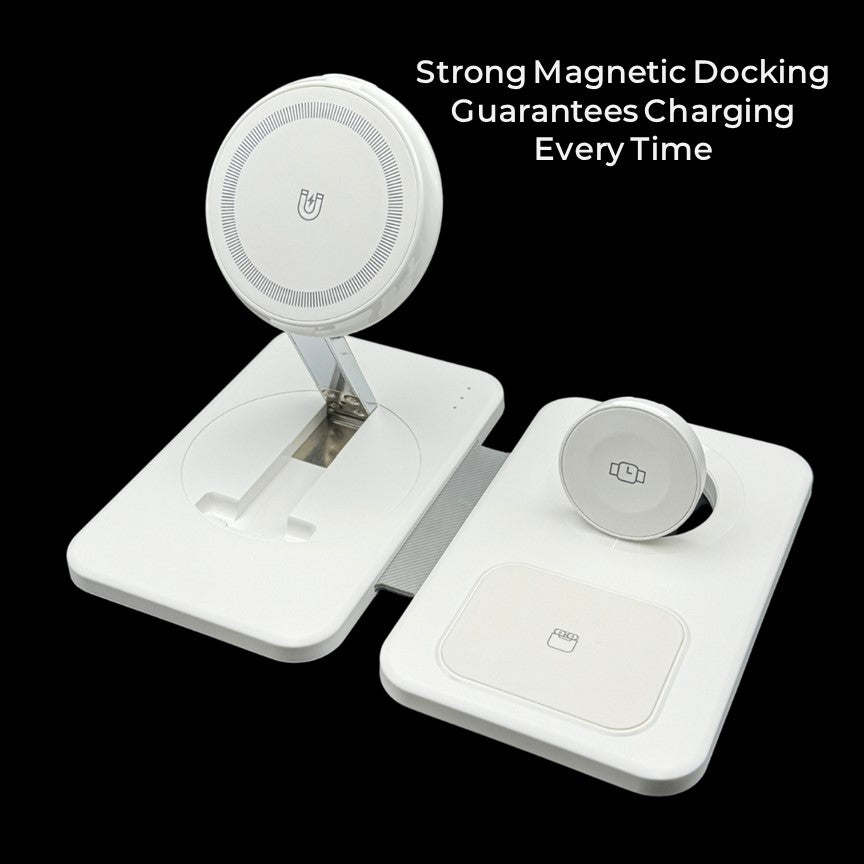 Wireless 3in1 Charging Station For Apple iPhone MagSafe