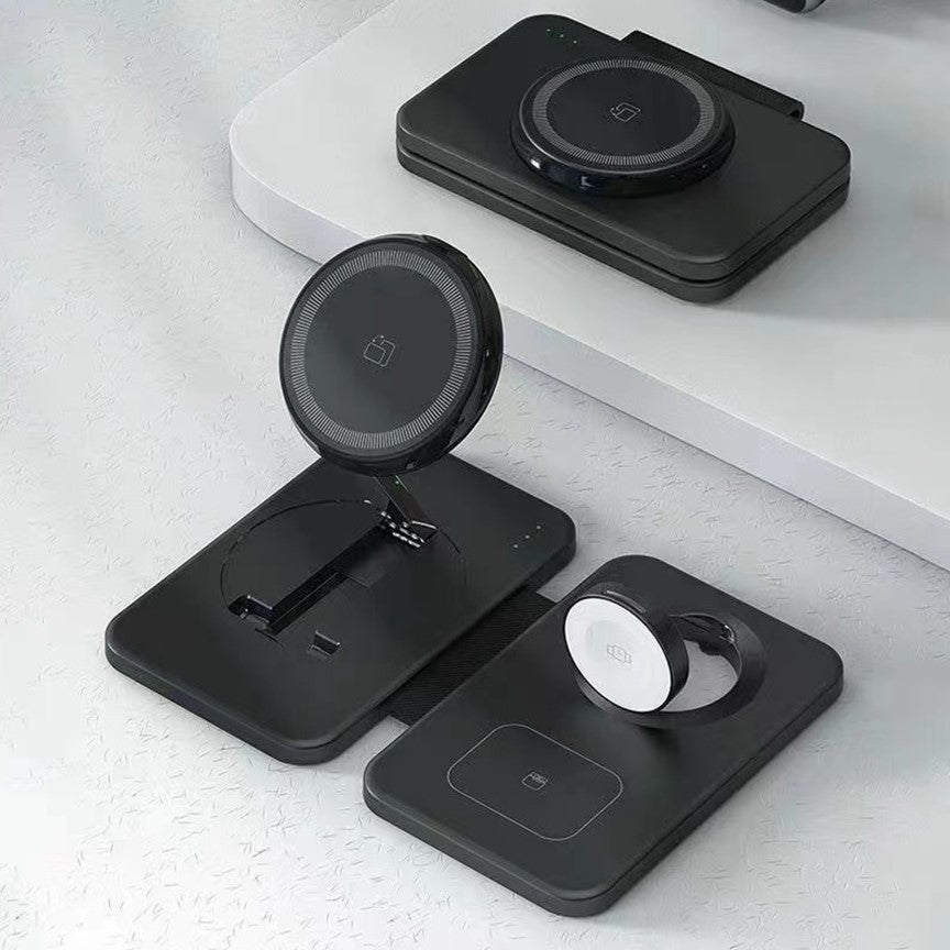 Wireless 3in1 Charging Station For Apple iPhone MagSafe
