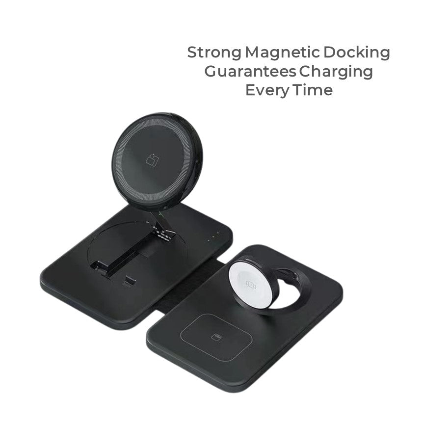 Wireless 3in1 Charging Station For Apple iPhone MagSafe