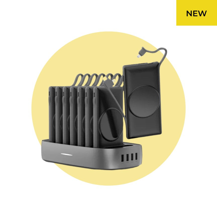 8 Qi MagSafe 10KmAh Power Banks with Touch Charge Docking Station