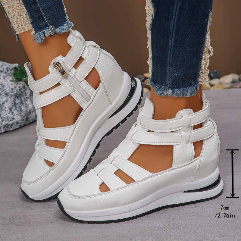 🏖️Summer Hot Sale 49% OFF🌼Women's Fashion Breathable Wedge Sandals with Side Zipper Closure