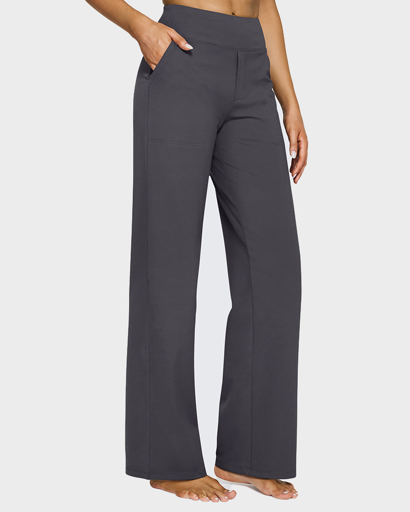 💖LAST DAY PROMOTION - 50%OFF 💖 Women's High Waist Stretch Casual Yoga Wide Leg Pants