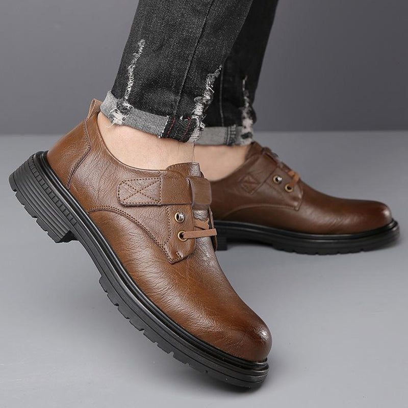 📢📢60%OFF!!!✨Men's Breathable Retro PU Leather Soft Sole Shoes