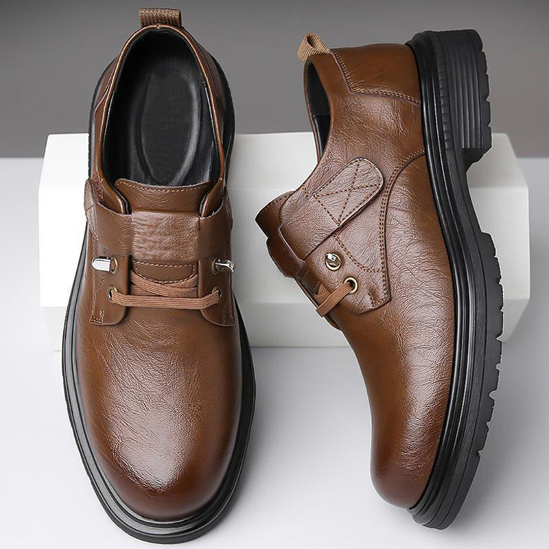 📢📢60%OFF!!!✨Men's Breathable Retro PU Leather Soft Sole Shoes